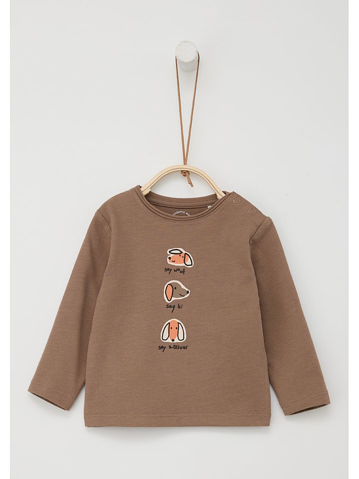 s.Oliver Longsleeve in Hellbraun günstig kaufen