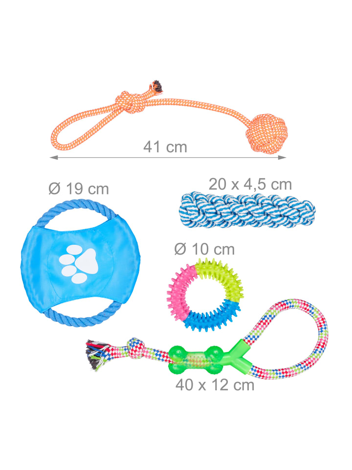 relaxdays 10tlg. Hundespielzeug Set günstig kaufen onesize