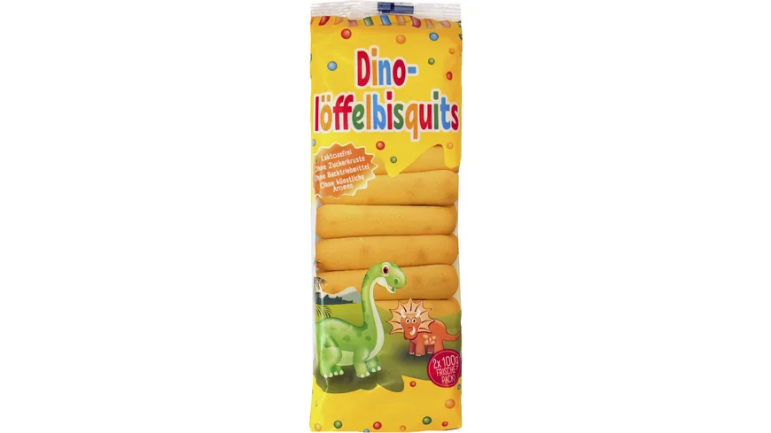 Dino-löffelbisquits Löffelbiskuits ohne Zuckerkruste 200 g
