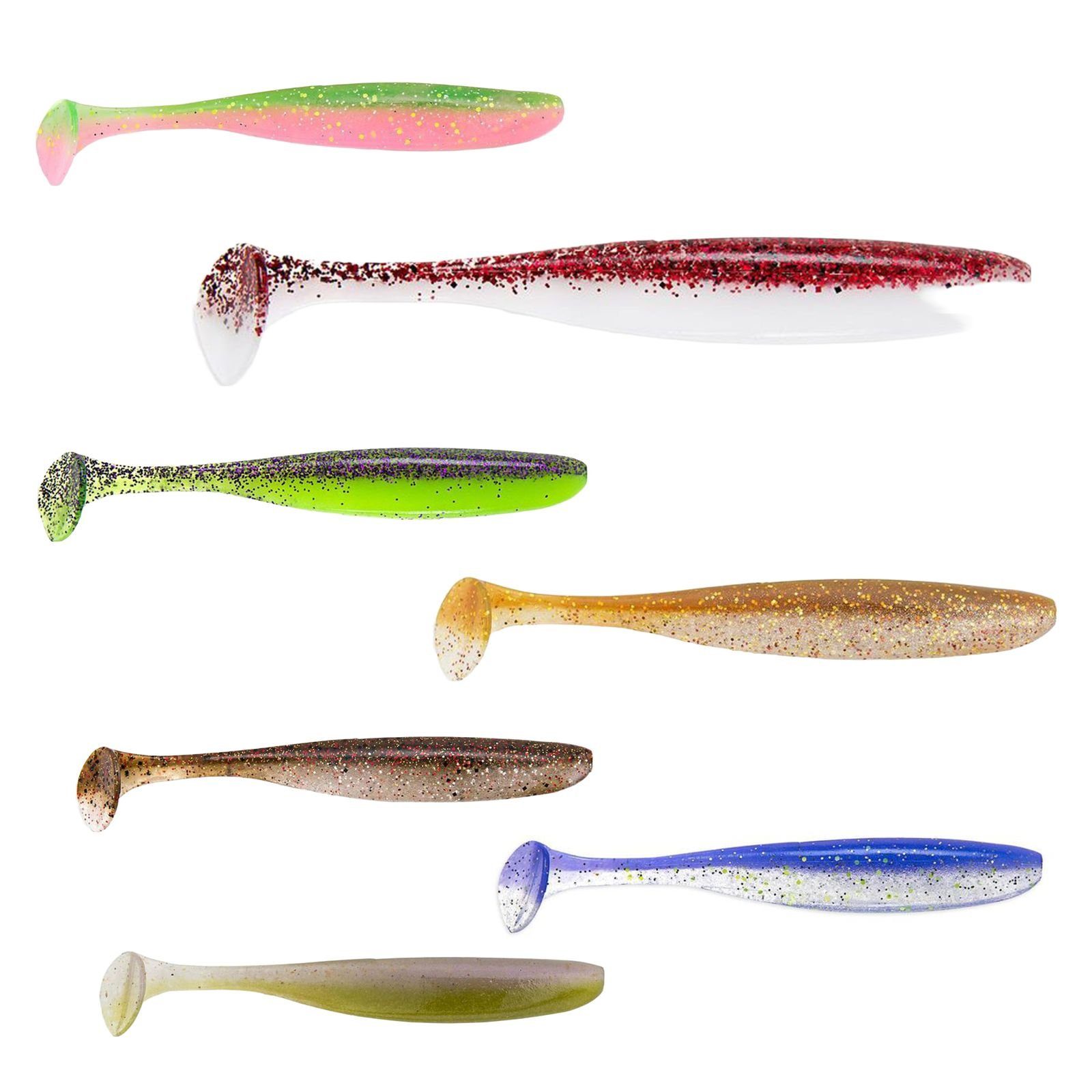 Gambler Lures Kunstköder, Keitech - BA Edition - Easy Shiner 8,5cm Barsch 7Stk. Gummifisch
