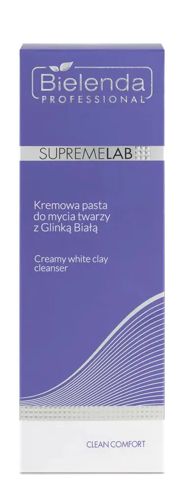 Bielenda Professional Supremelab Clean Comfort кремаста паста за чишћење лица са белом глином