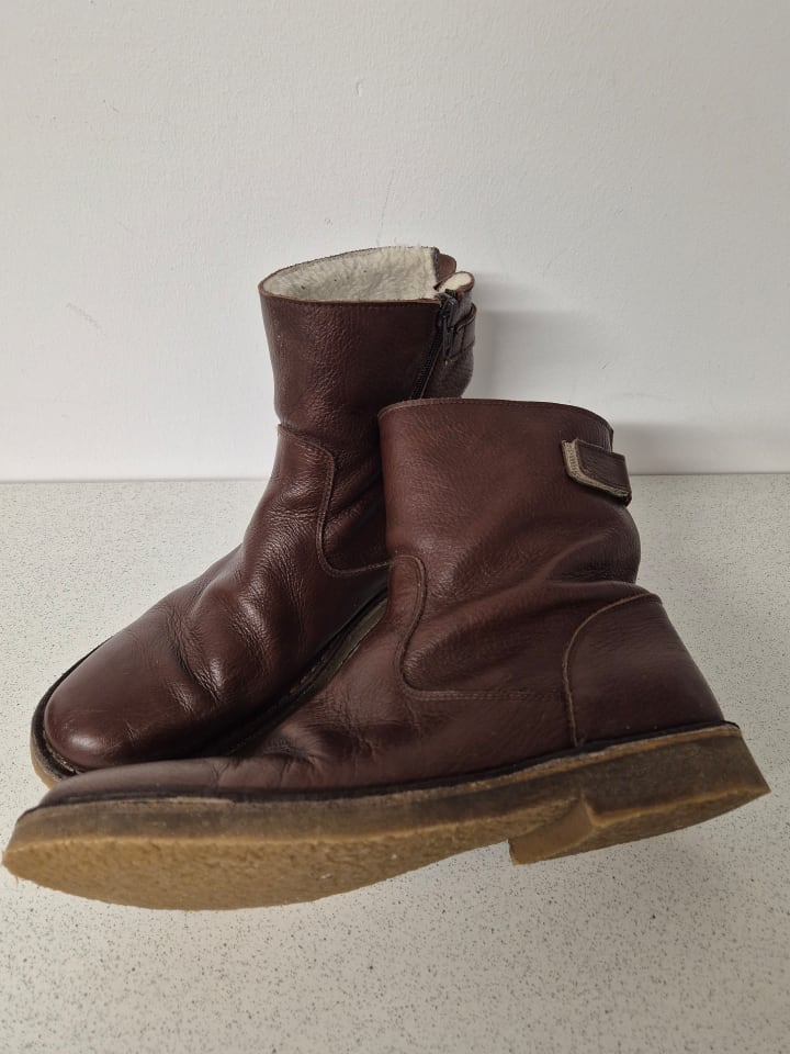 kmins woman Leder-Boots in Braun günstig kaufen 40