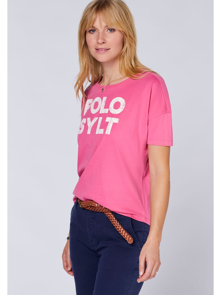 Polo Sylt Shirt in Pink günstig kaufen