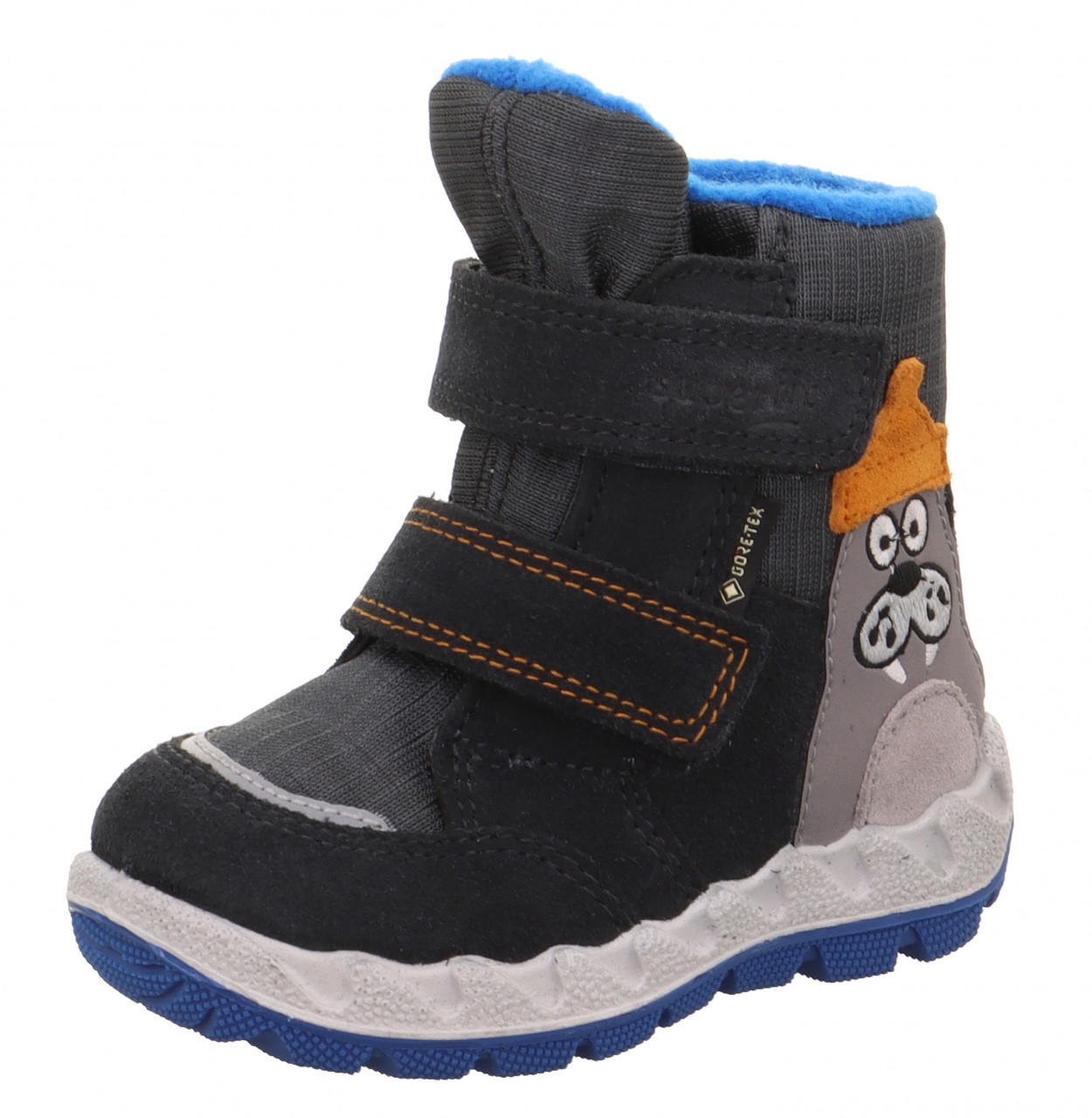 ICEBIRD - Grau/Blau Boots mit Klettverschluss