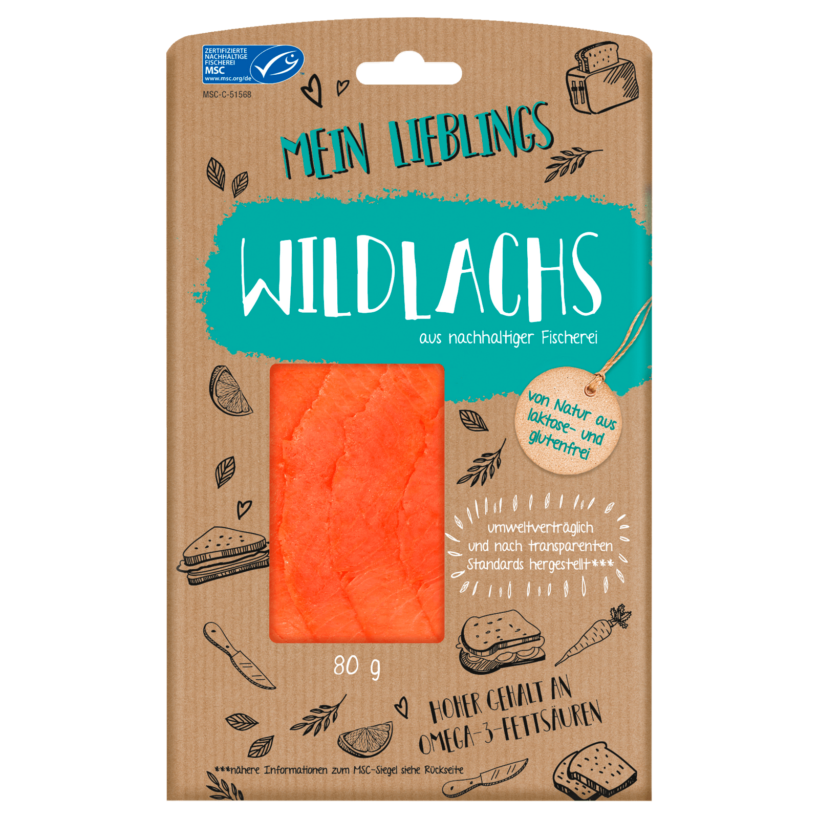 Mein Lieblings Wildlachs MSC 80g