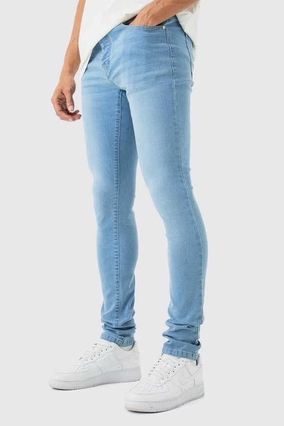 Skinny Stretch Jeans in Hellblau