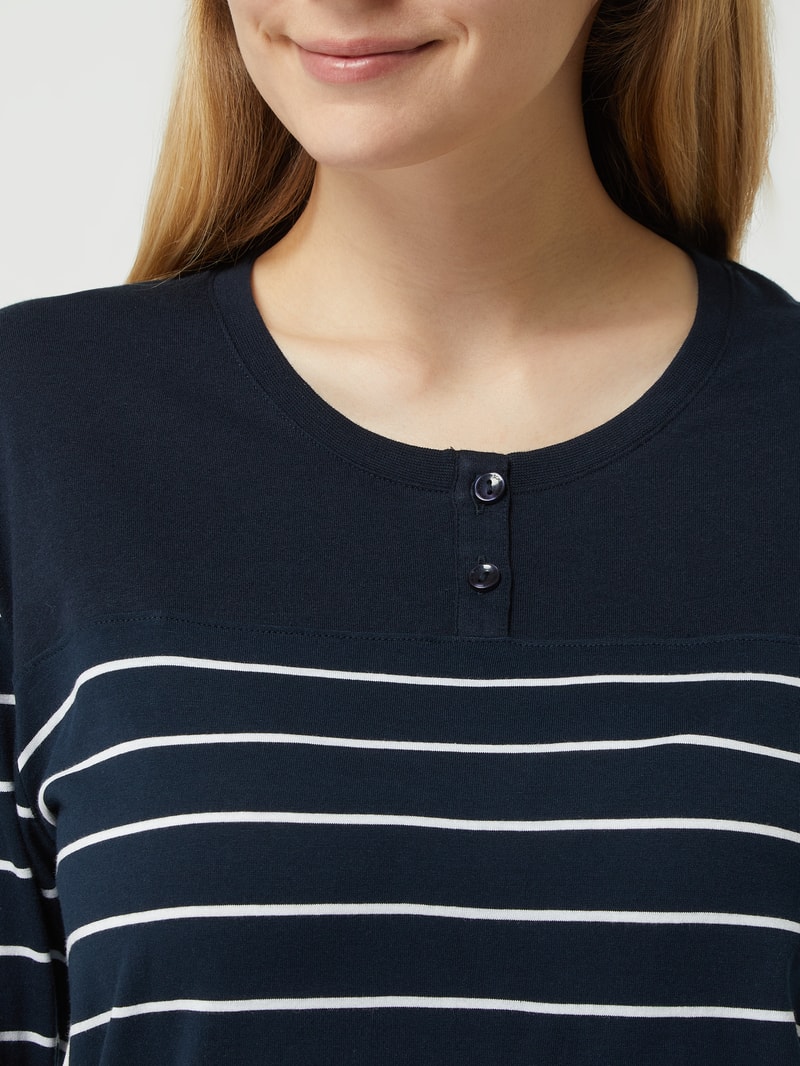 Slip mit Spitzeneinsatz Modell 'INVISIBLE LACE' in jeans