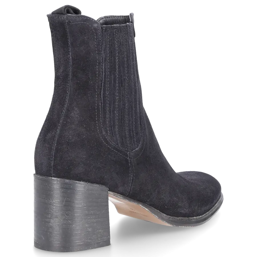 EN AVANT - Chelsea Boots 414-26 Veloursleder - schwarz