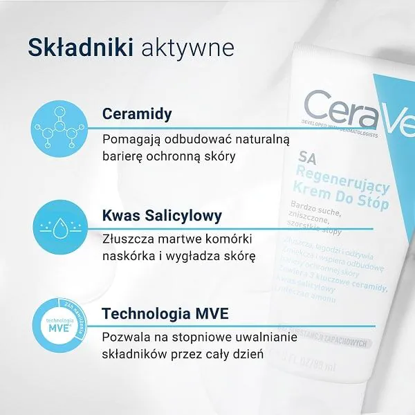 CeraVe SA regenerirajuća krema za stopala za vrlo suhu i grubu kožu