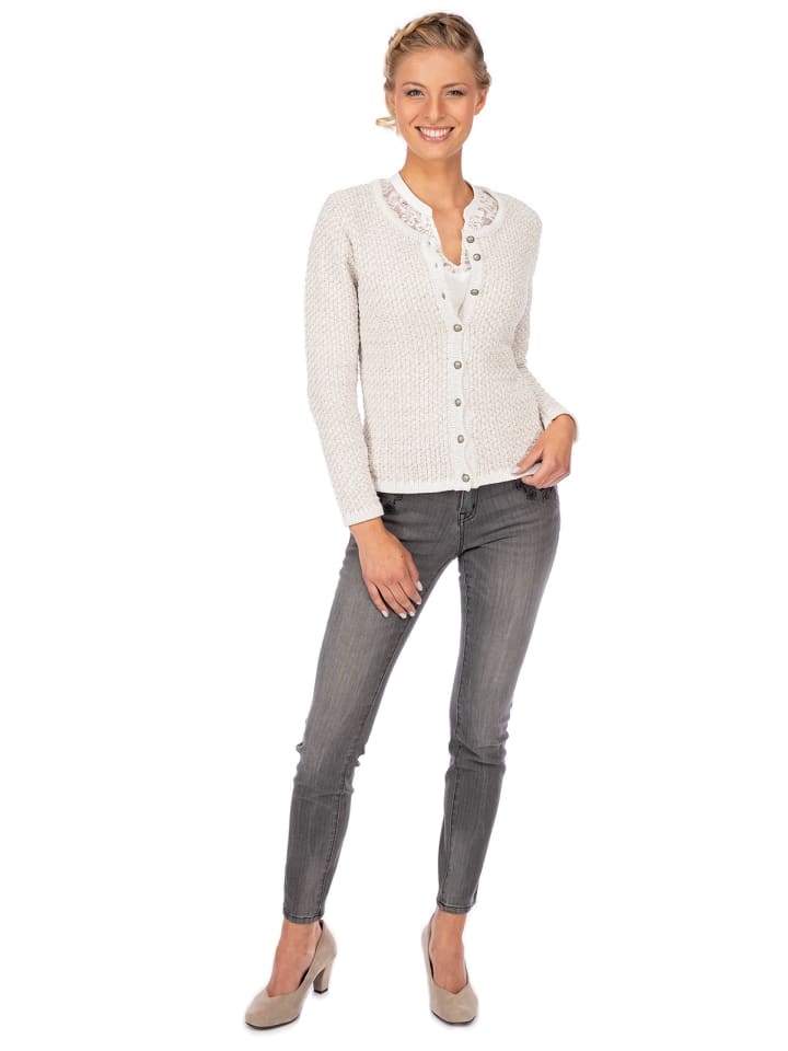 OS-Trachten Strickjacke 457005-0771 in ecru günstig kaufen