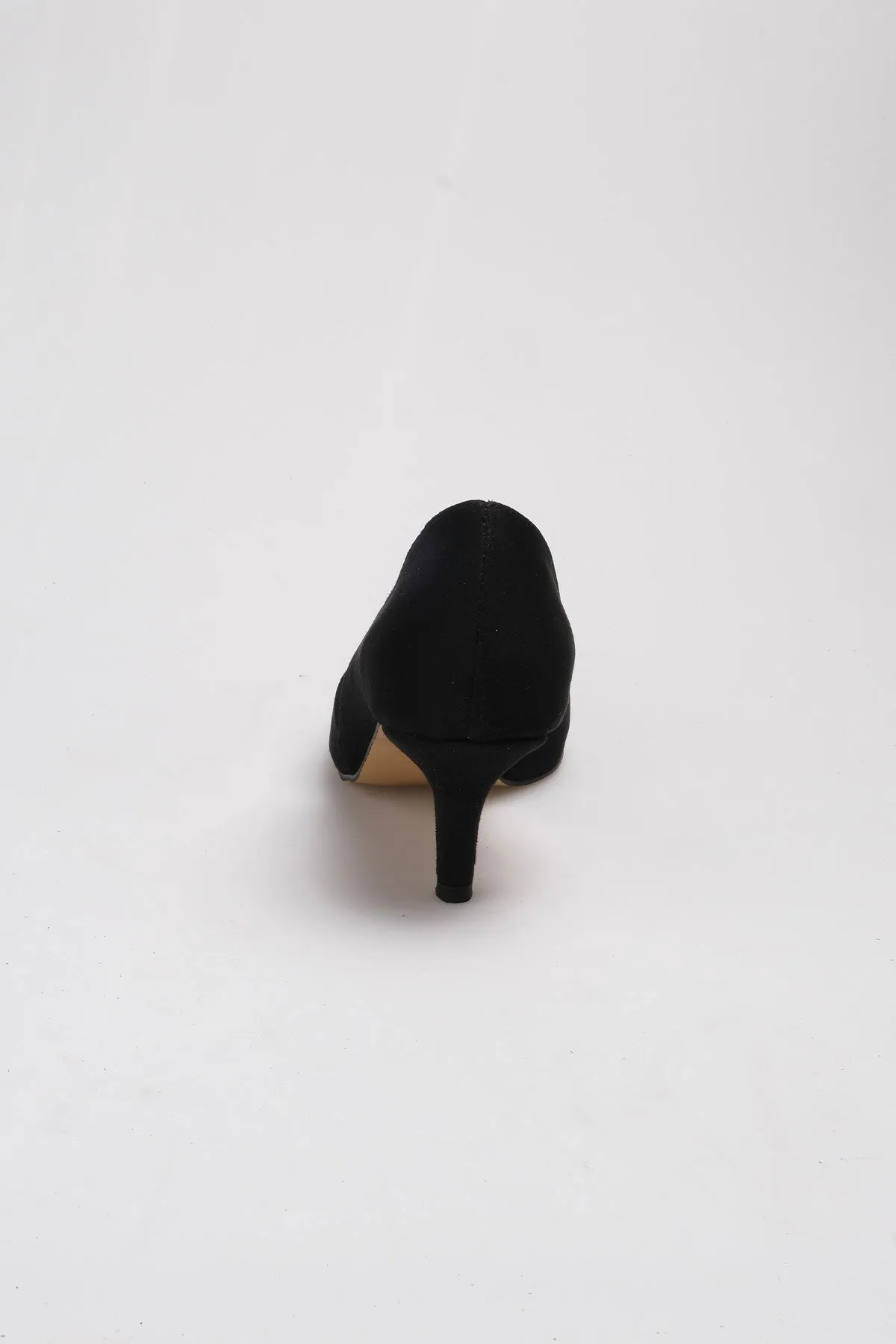 Mio Gusto  Rene Damenschuhe aus schwarzem Wildleder mit niedrigem Absatz