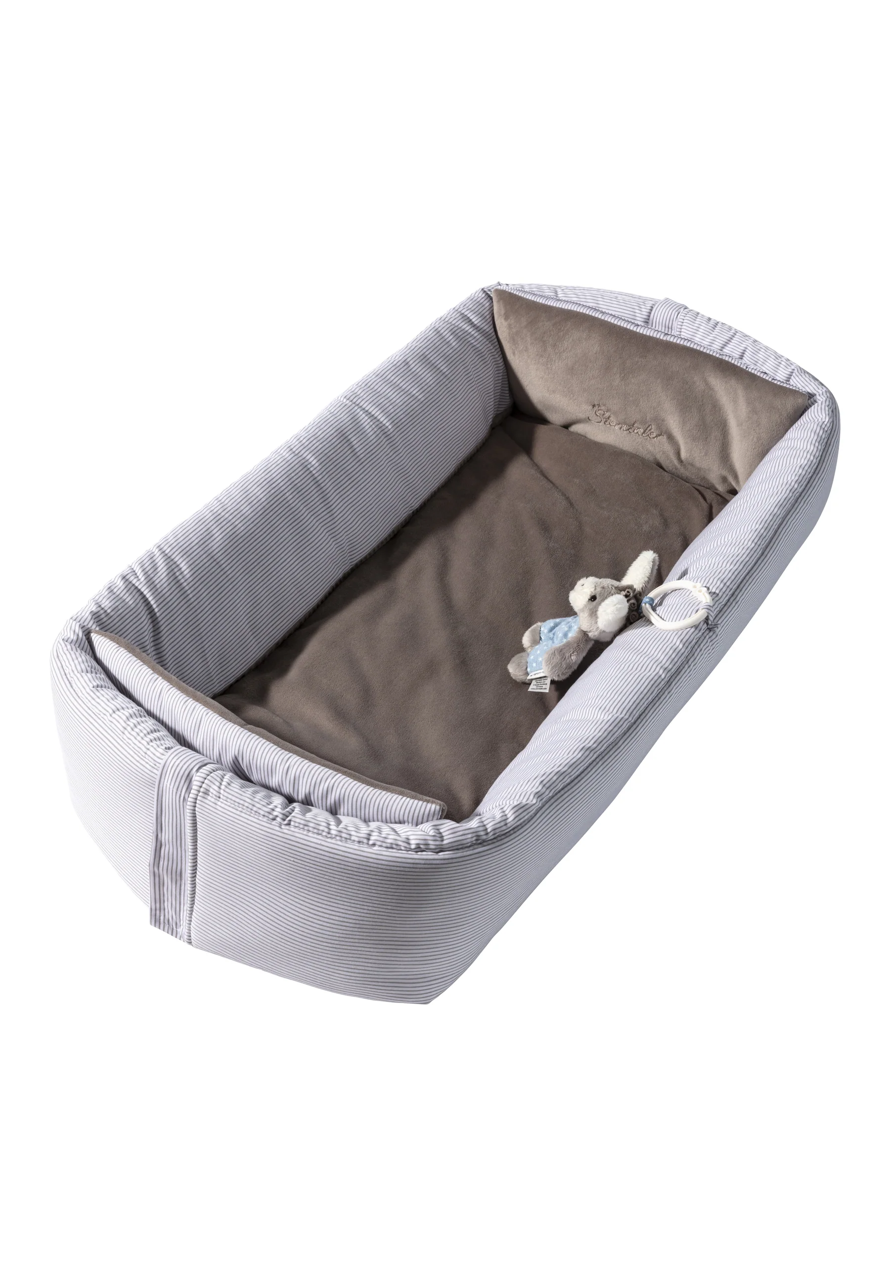 Babynest Esel Emmi in grau