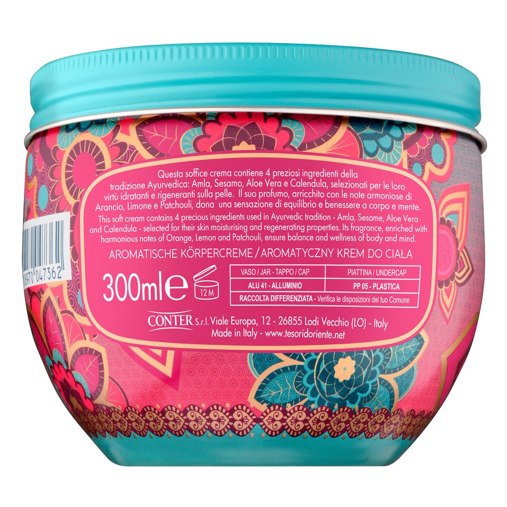 Tesori d´ Oriente Ayurveda Körpercreme 300 ml