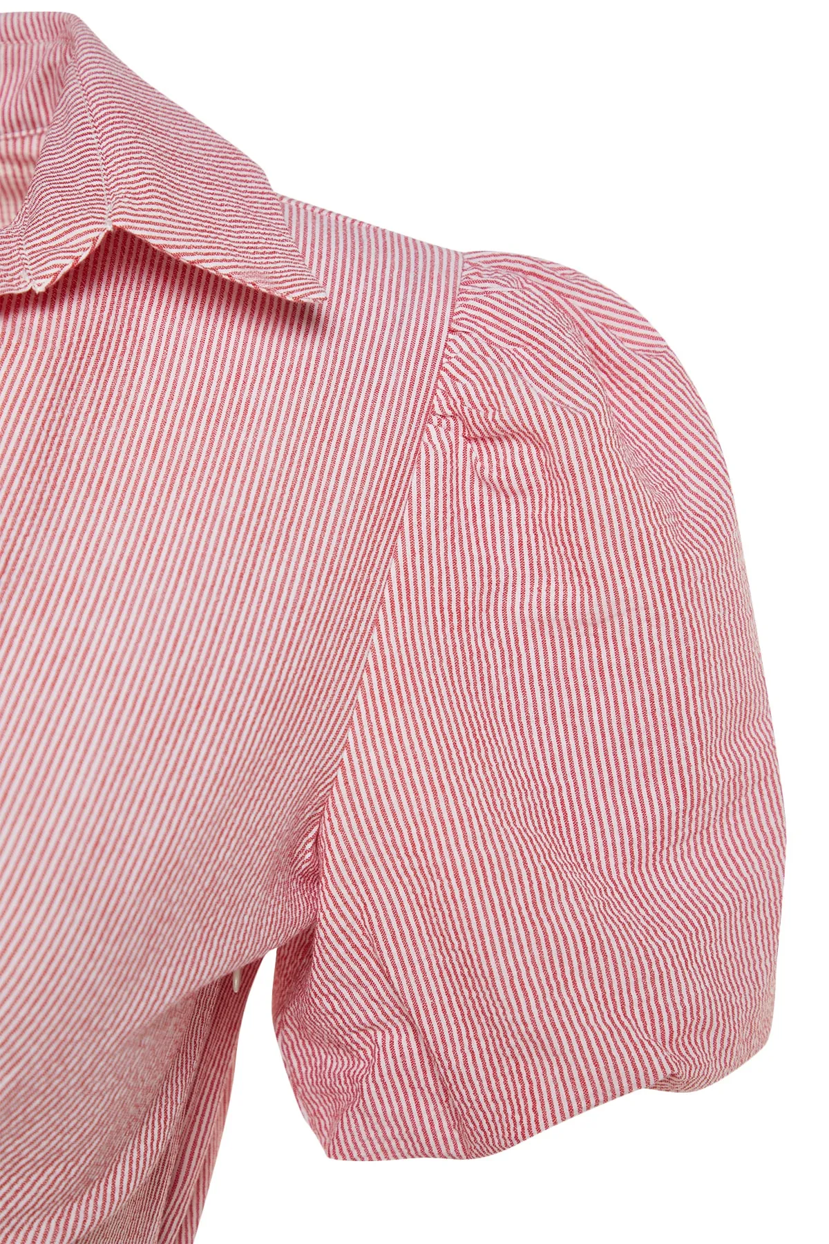 Trendyol Collection  Rosa gestreiftes gewebtes Kleid TWOSS23EL02233