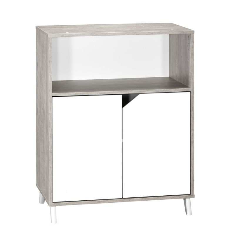 Commode à langer 2 en 1 Scandi gris