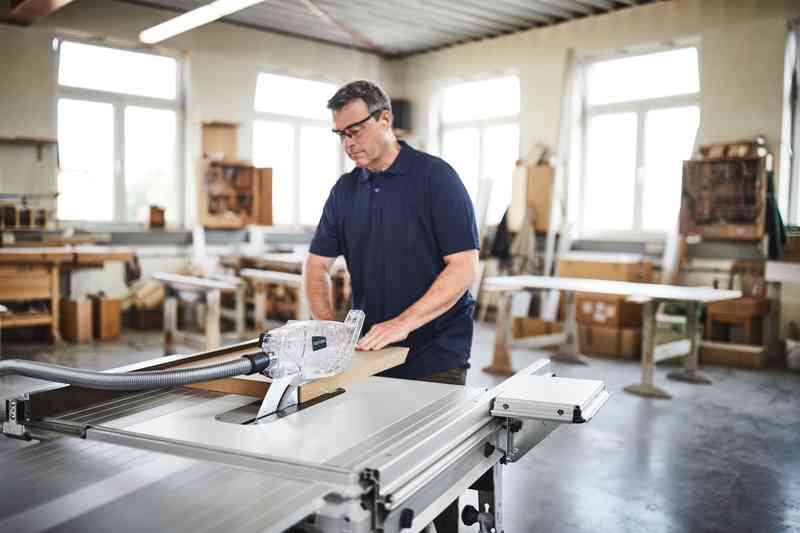 Sierra circular de mesa Festool 575828 TKS 80 EBS-Set de 254 mm con protección SawStop.