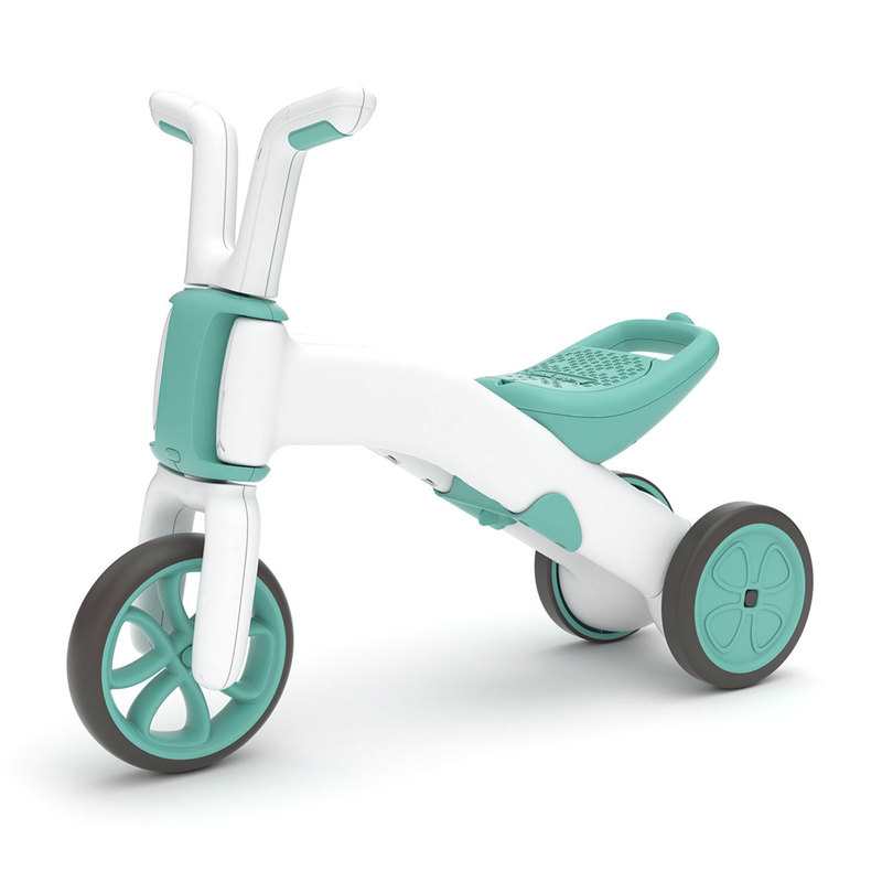 Porteur et draisienne 2 en 1 Bunzi bleu vert Chillafish