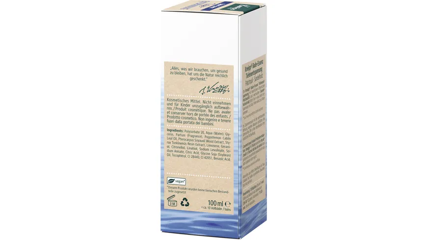 Kneipp Bade-Essenz Tiefen-Entspannung 100 ml