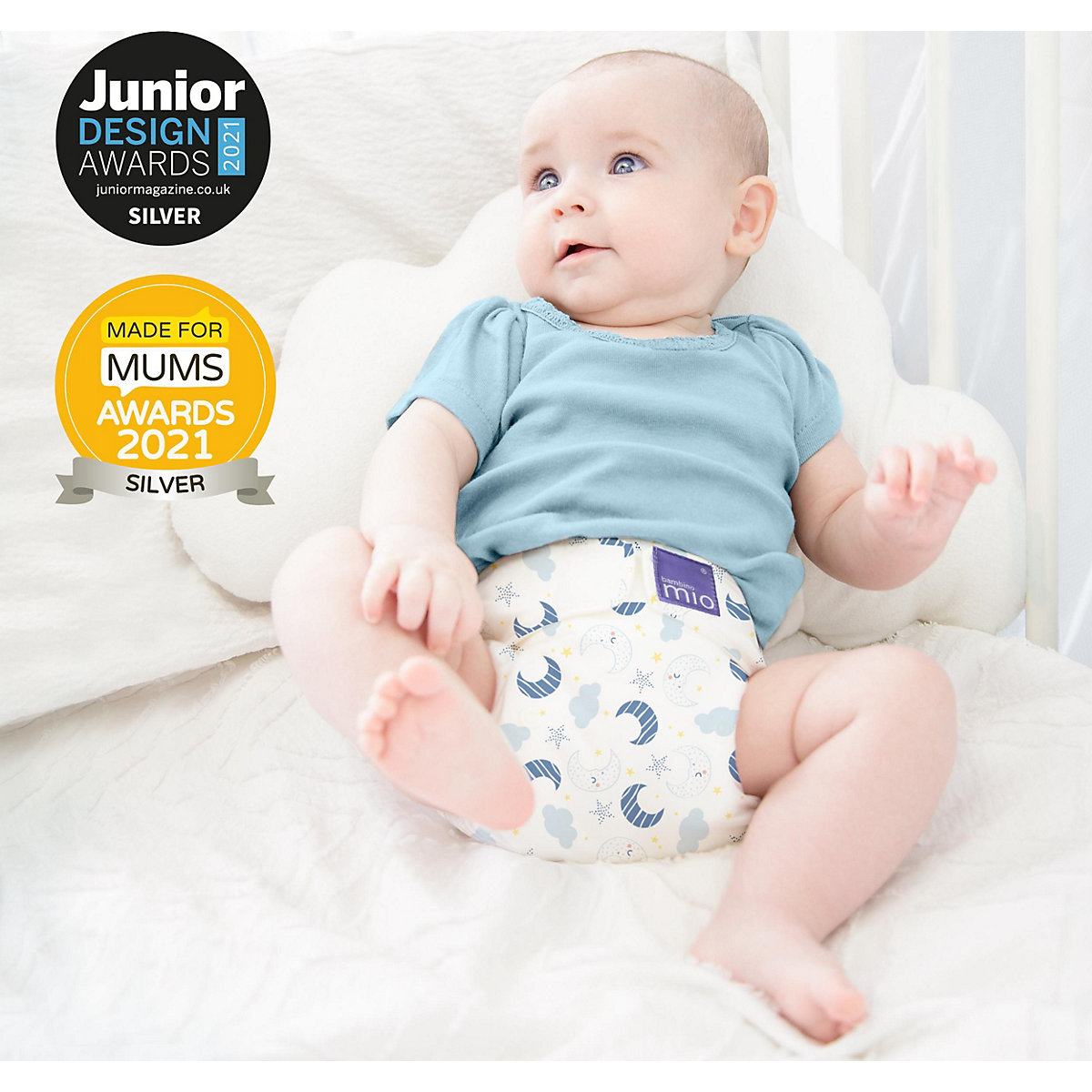 Bambino Mio, mioduo Windelüberhose, Heitere Heidelbeere, Größe 1 (<9Kg)