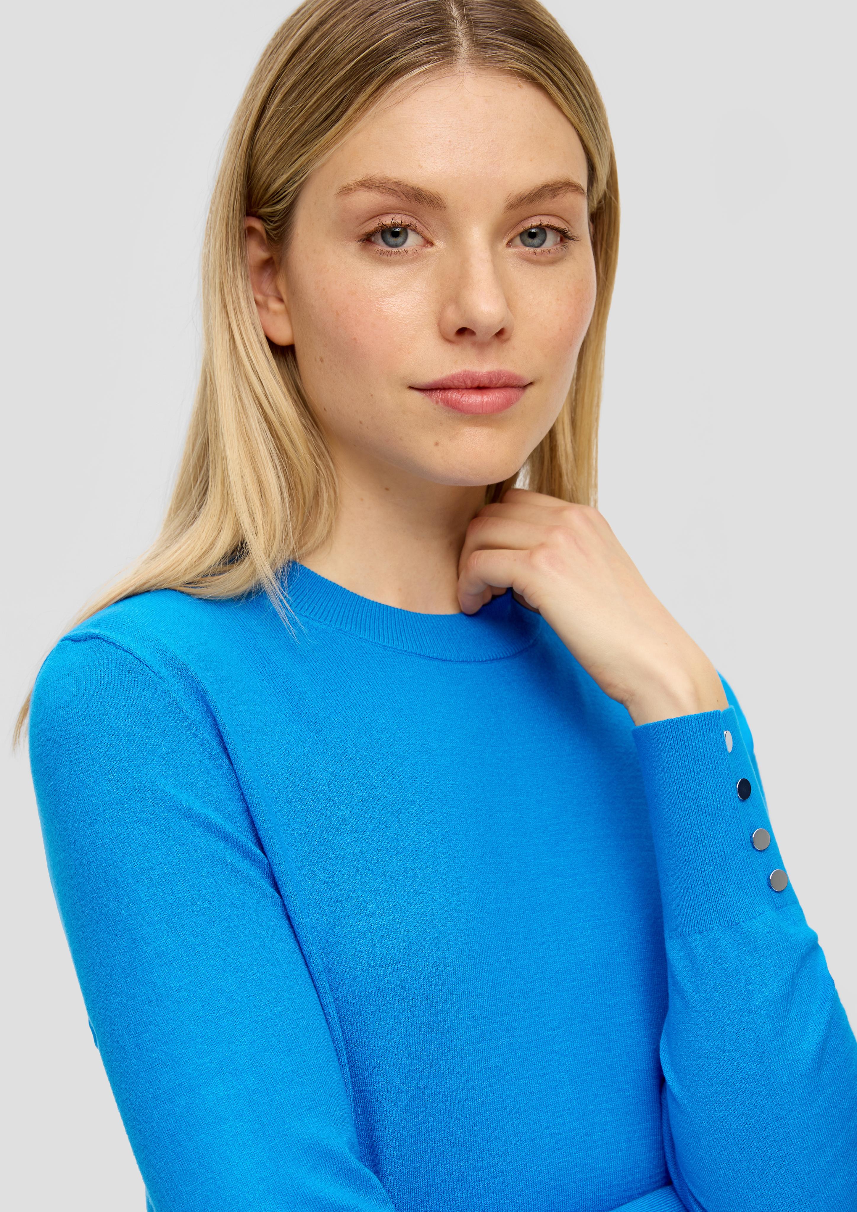 Feinstrickpullover mit Zierknöpfen  2142759-5528