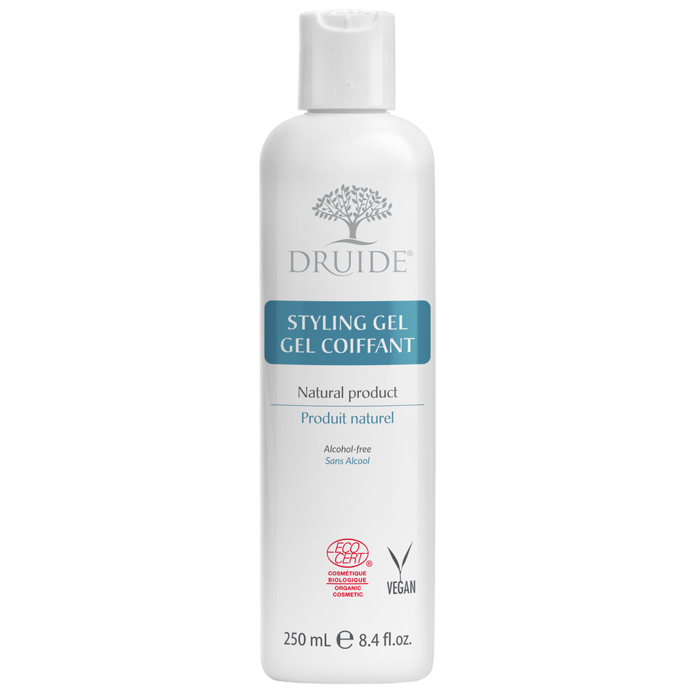 druide Gel Coiffant Gel coiffant sans alcool, naturel et bio, riche en protéines de lin | Druide