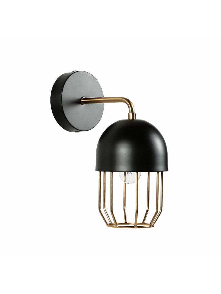 Licht-Erlebnisse Wandlampe in Schwarz Gold günstig kaufen onesize