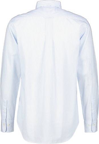GANT Herren Hemd REG POPLIN STRIPE SHIRT Regular Fit Langarm