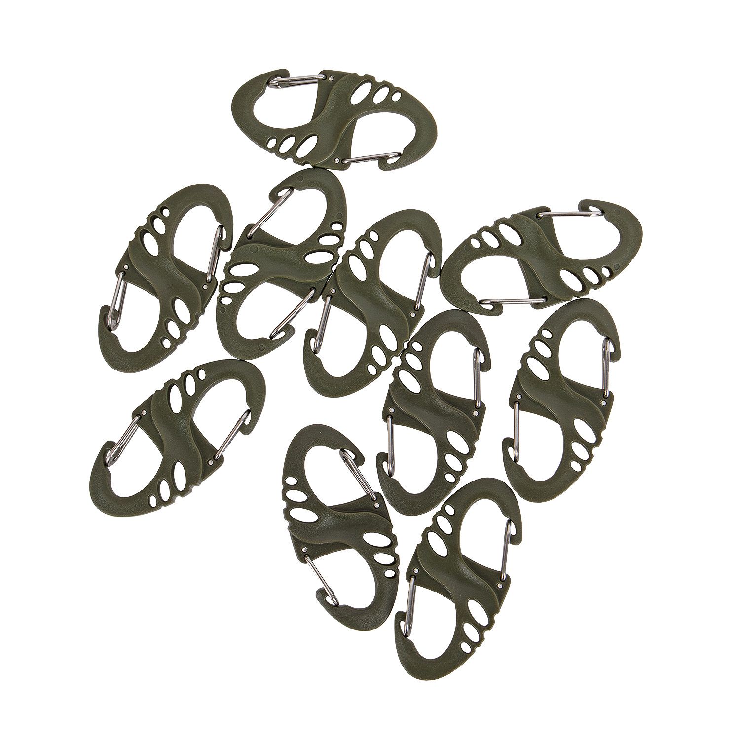 Tactical S-Hook Doppelkarabiner 10er Set