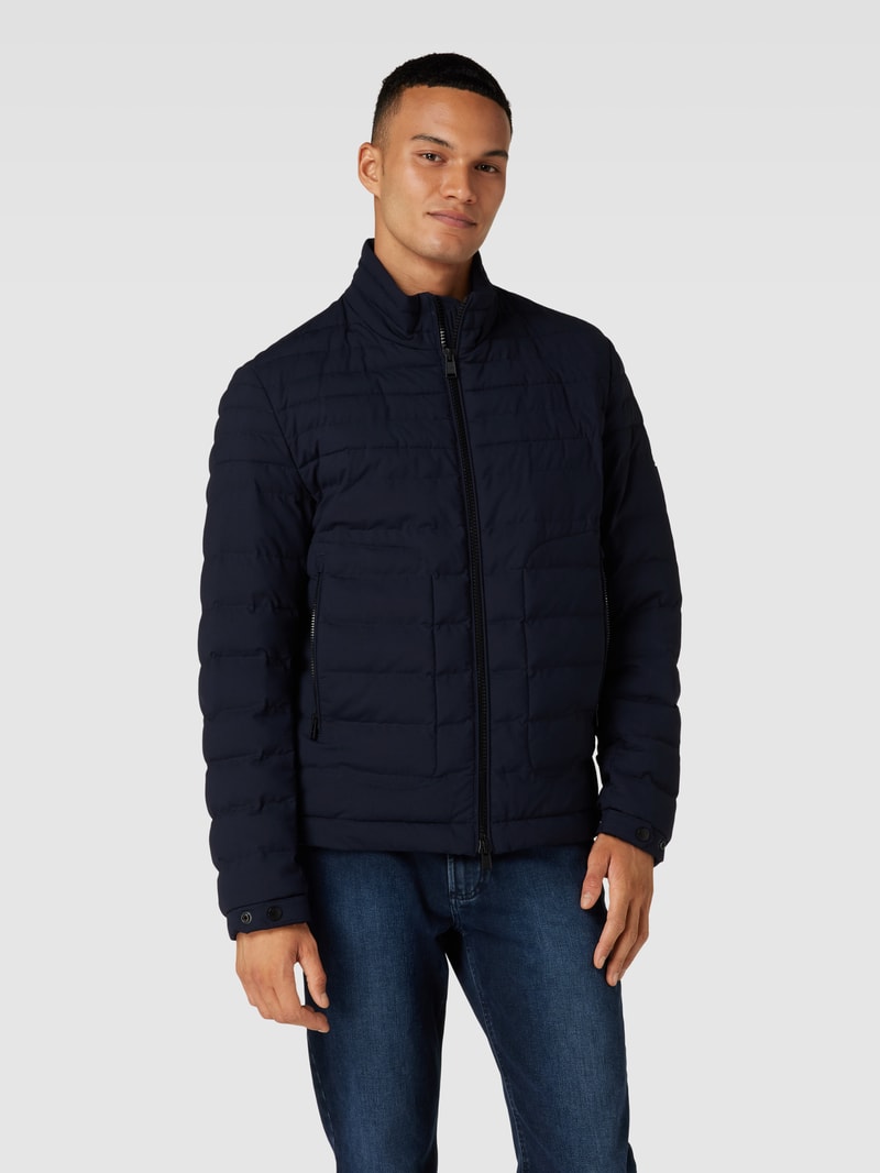 Steppjacke mit Stehkragen Modell 'Coldio' in marineblau