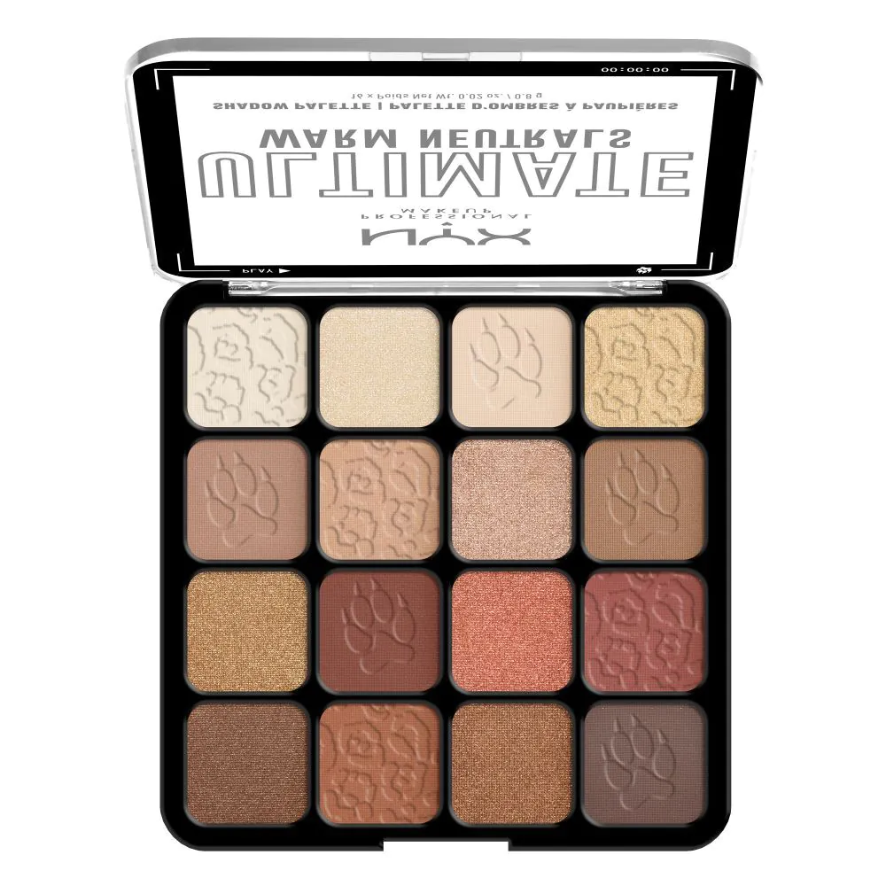 NYX Ultimate Shadow Palette šešėlių paletė, šiltos neutralios spalvos