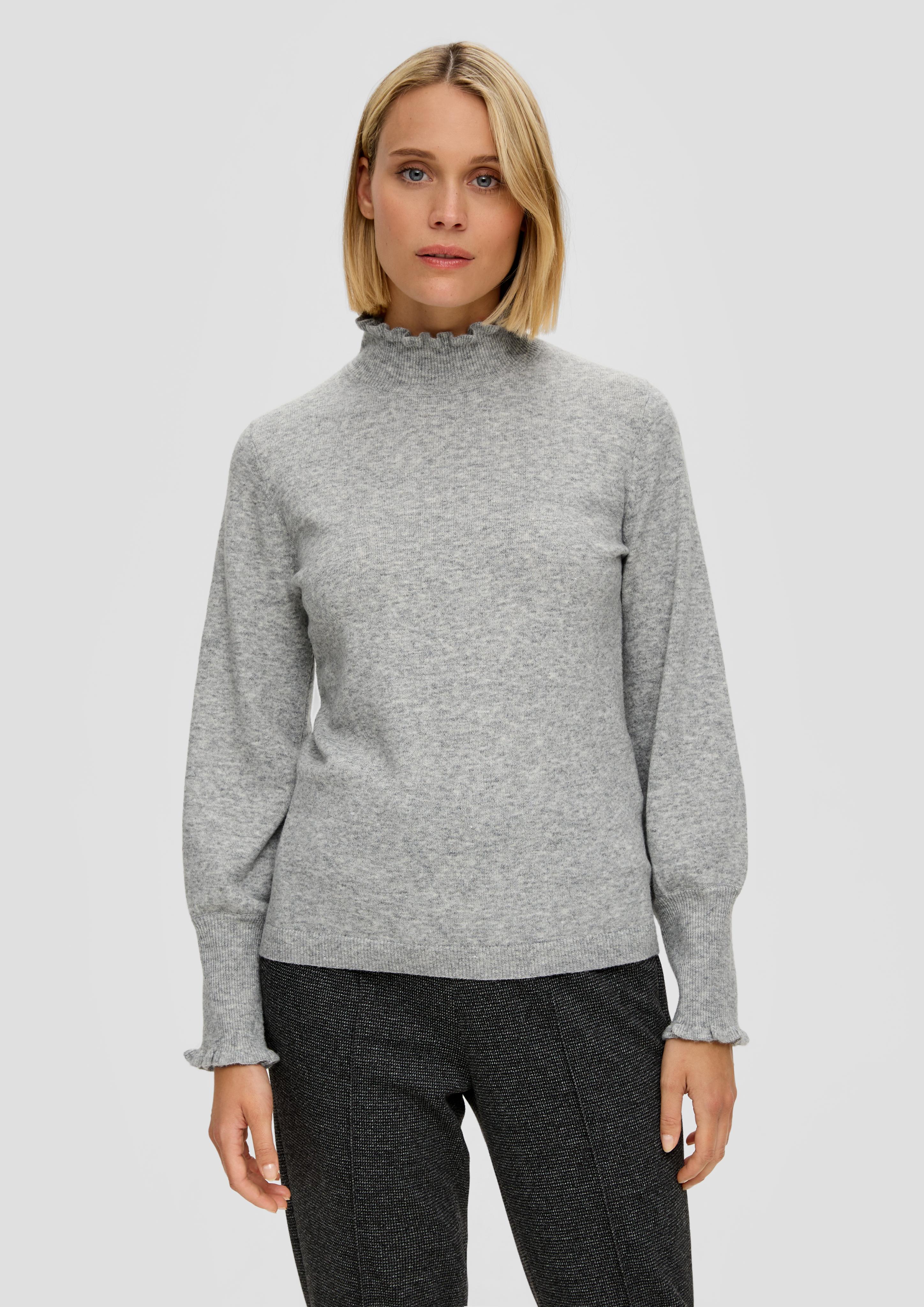 Strickpullover mit Raffung  2141905-9400