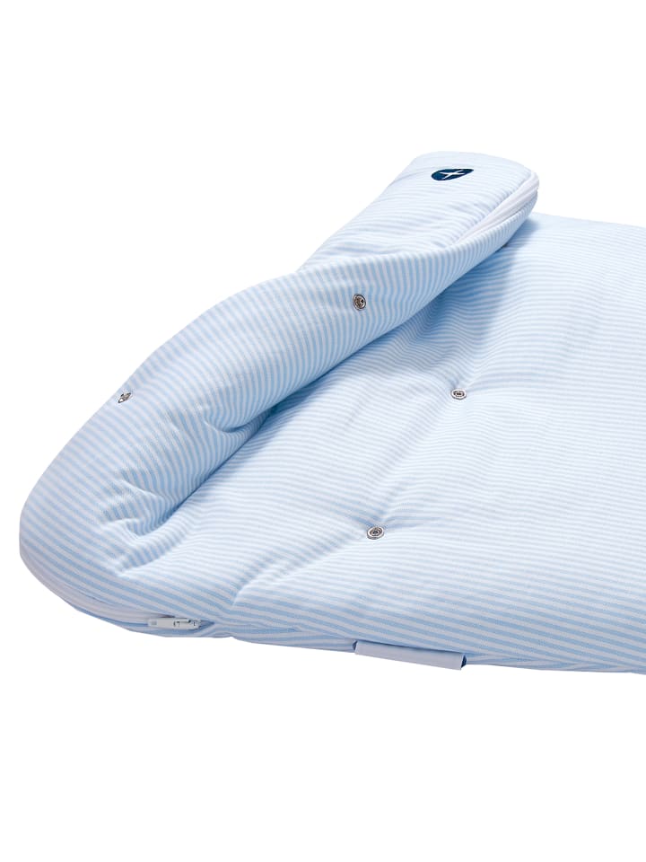 nordic coast company  Schlafsack in Blau Weiß gestreift günstig kaufen