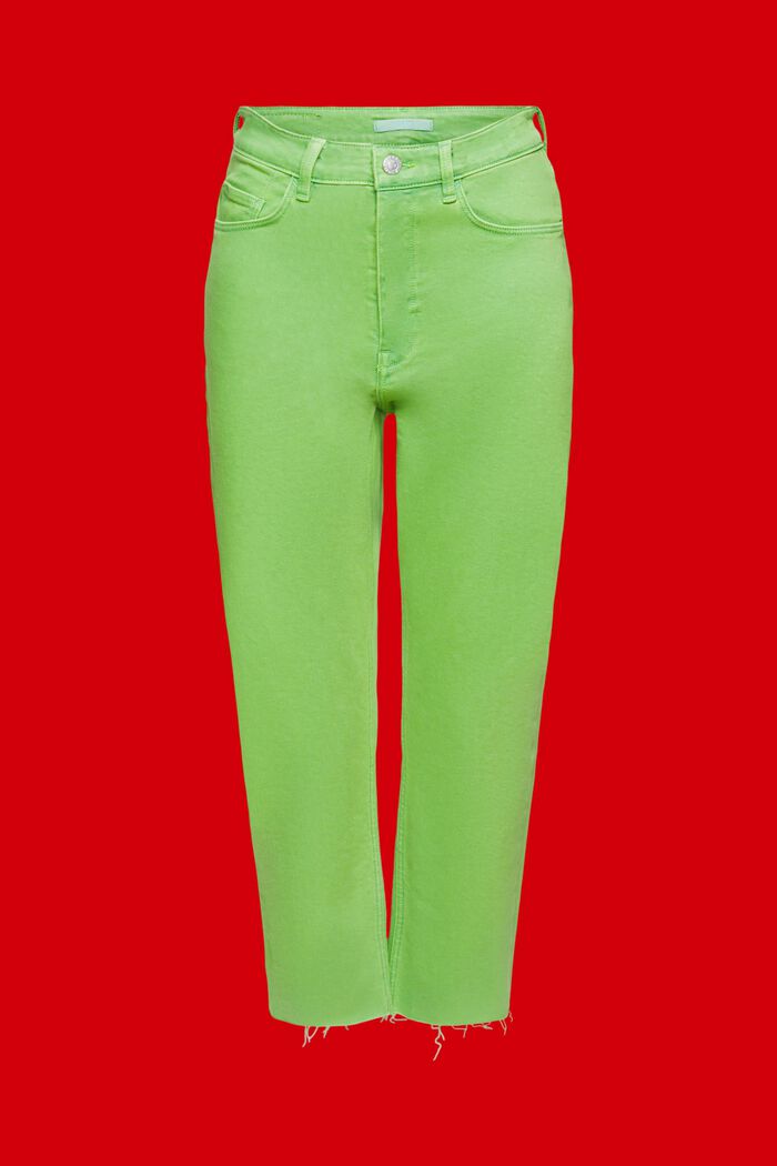 Cropped-Hose mit Fransensaum