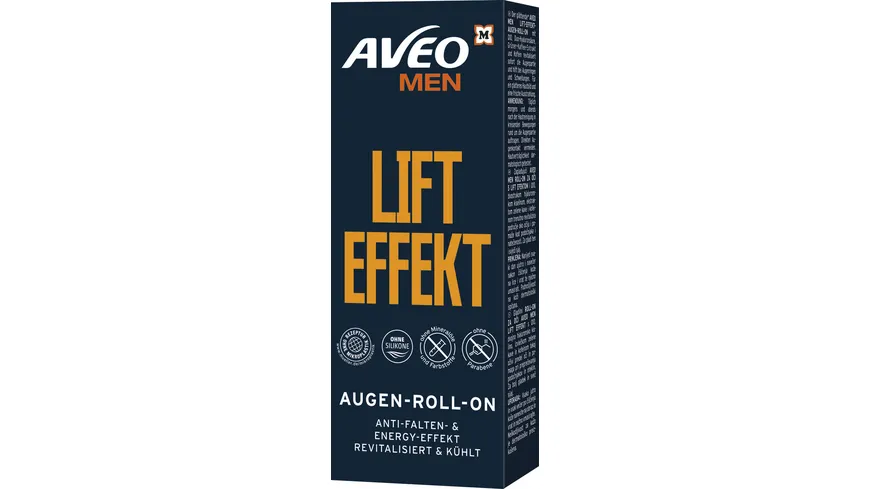 AVEO MEN Augen Roll On Lift Effekt 15 ml