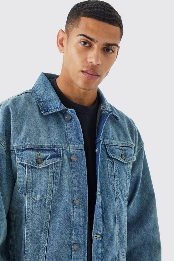 Kastige Jeansjacke