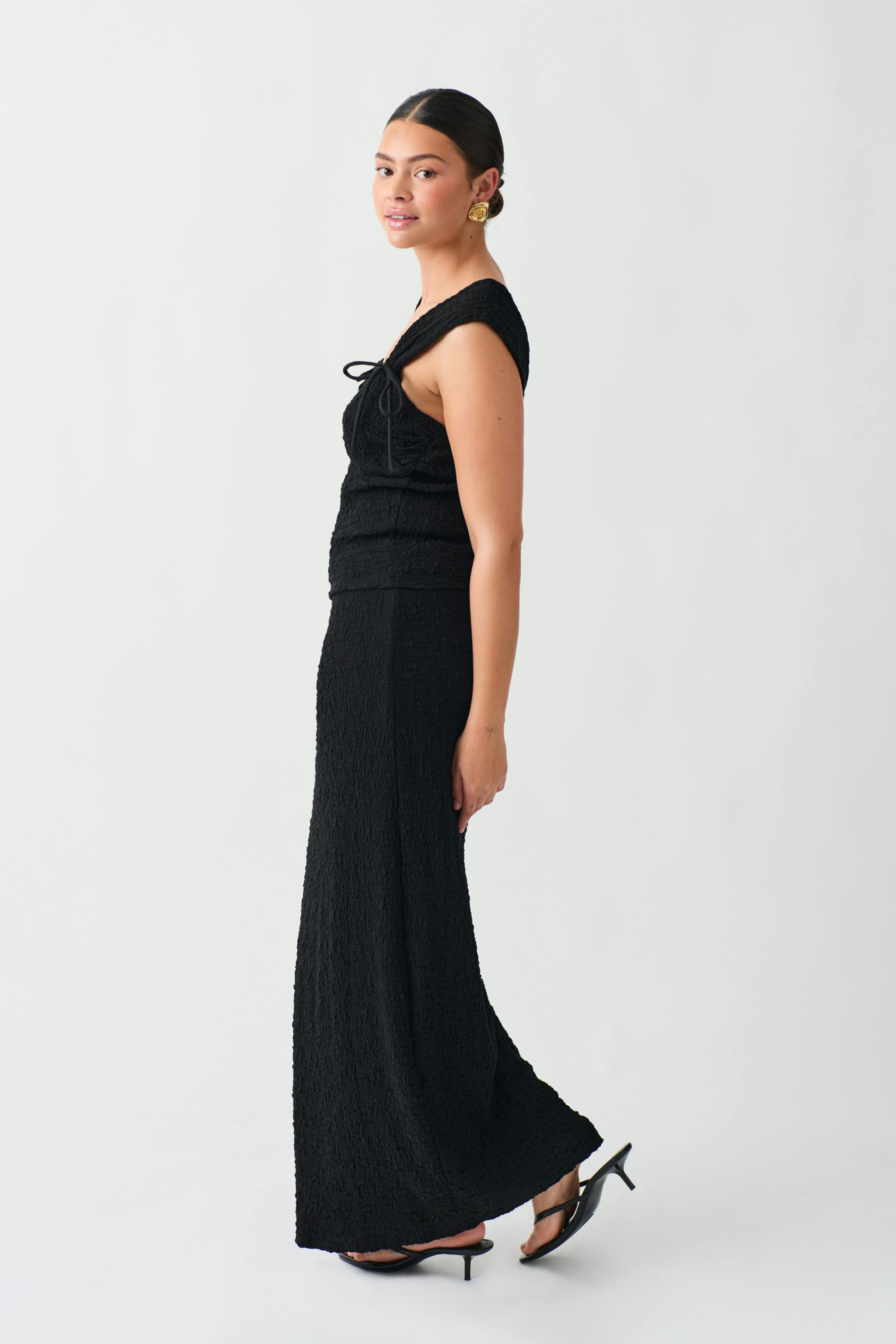 Structure maxi skirt