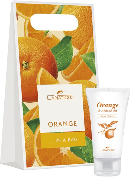 LaNature Orange Geschenkbox Bodylotion, Handcreme, Duschgel Pflegeset
