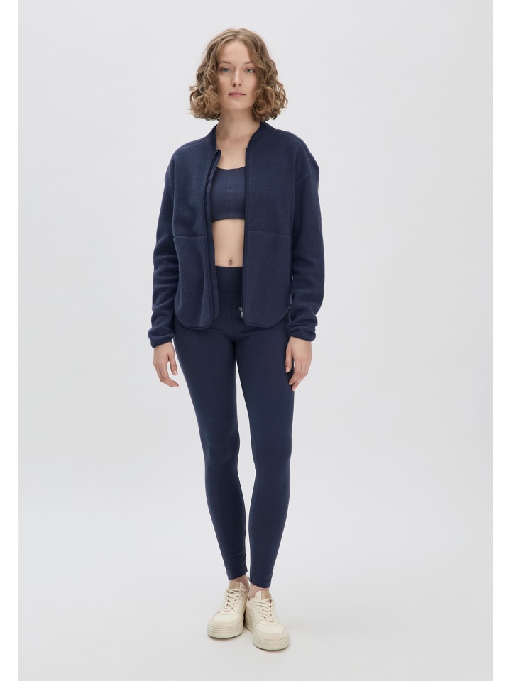 Hessnatur Fleece-Jacke in dunkelblau günstig kaufen