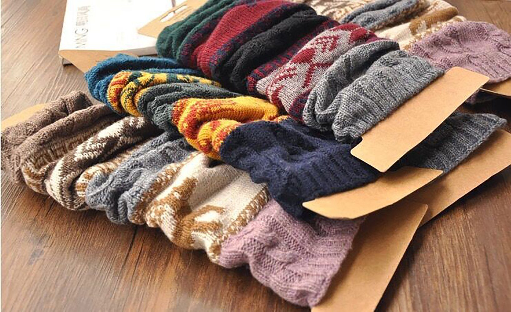 Beinstulpen 1 Paar Strickstulpen Legwarmers (Wintersocken Für Damen Mädchen, Häkeln Stricken Kniestrümpfe) Winter Bein Lange Gestrickte Socken