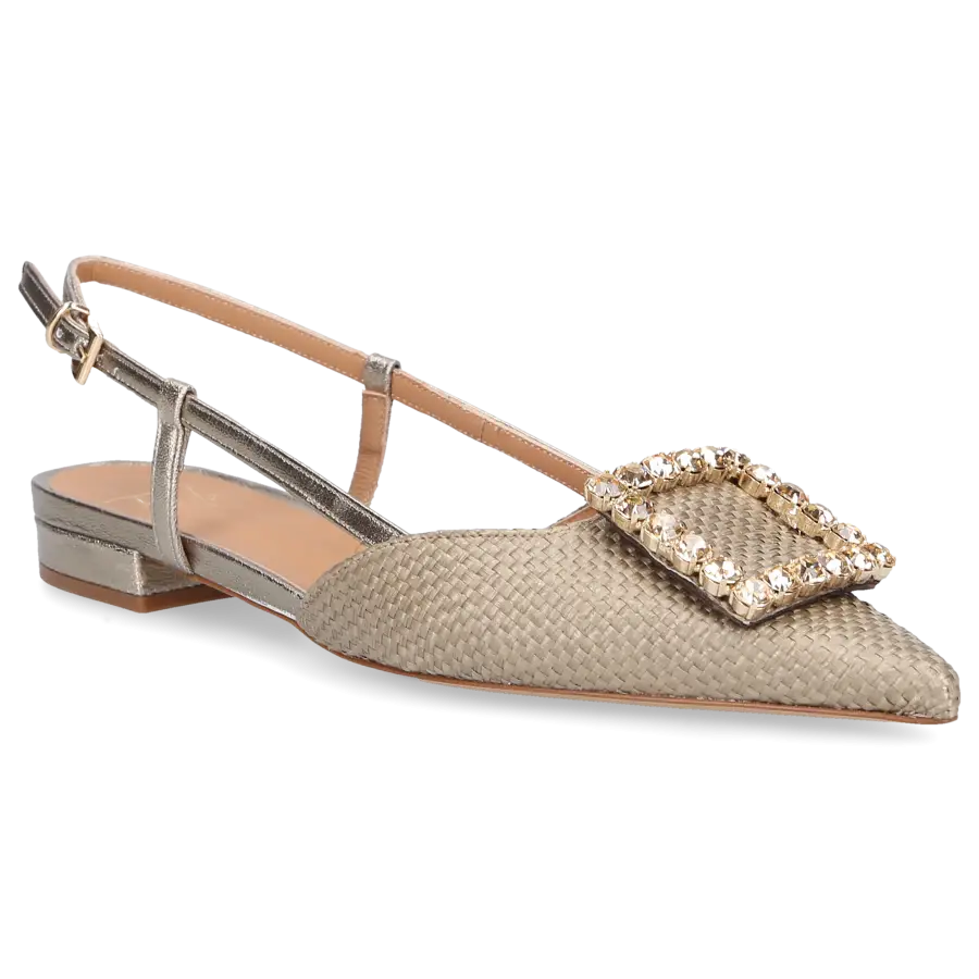 Roberto Festa - Sling-Ballerinas LAVANDA Bast - beige