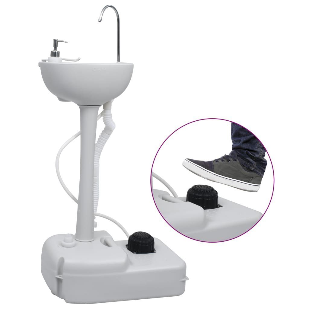vidaXL Campingtoilette Tragbare Campingtoilette mit Waschbecken und Wasserbehälter