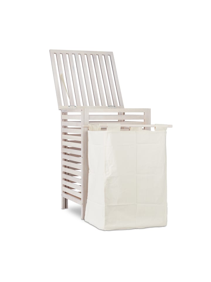 relaxdays Wäschetruhe in Weiß - 52 l günstig kaufen onesize