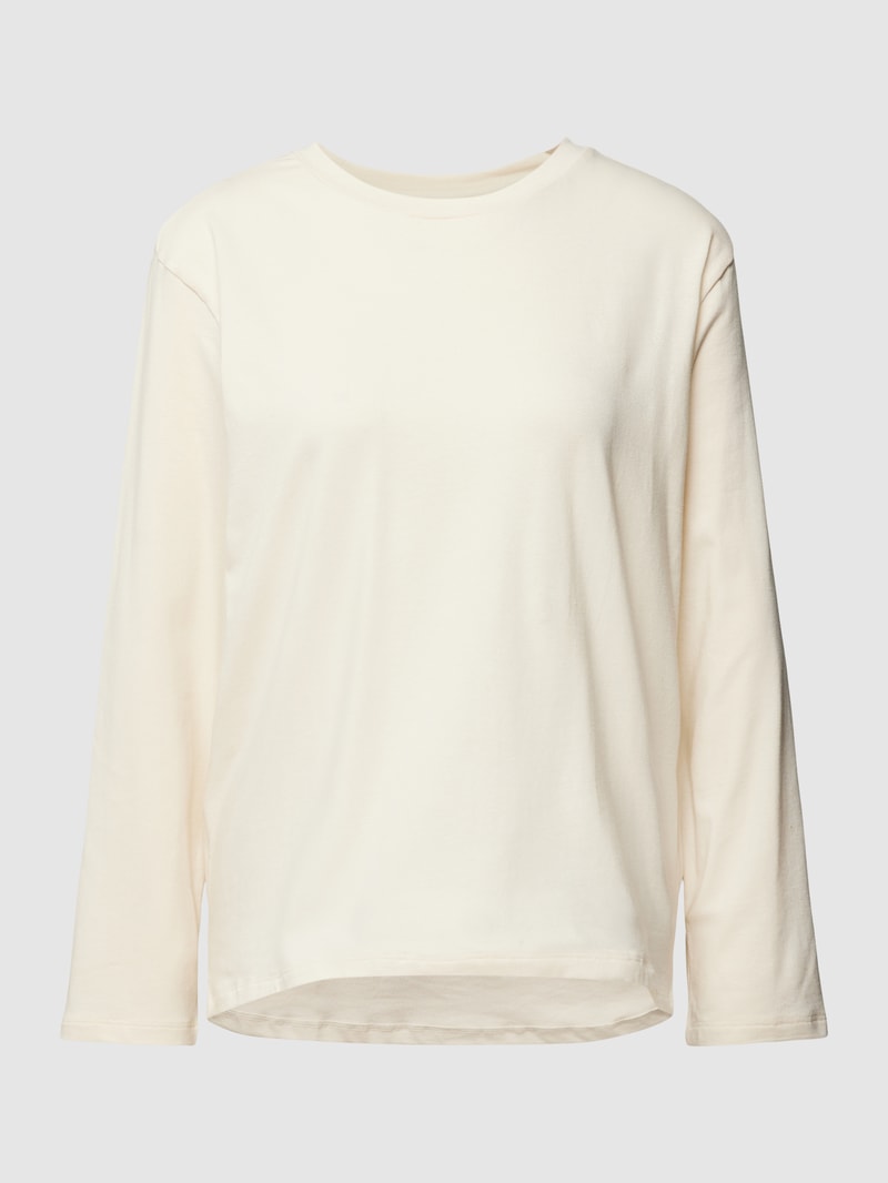 Pyjama-Oberteil im unifarbenen Design Modell 'Mix+Relax' in beige