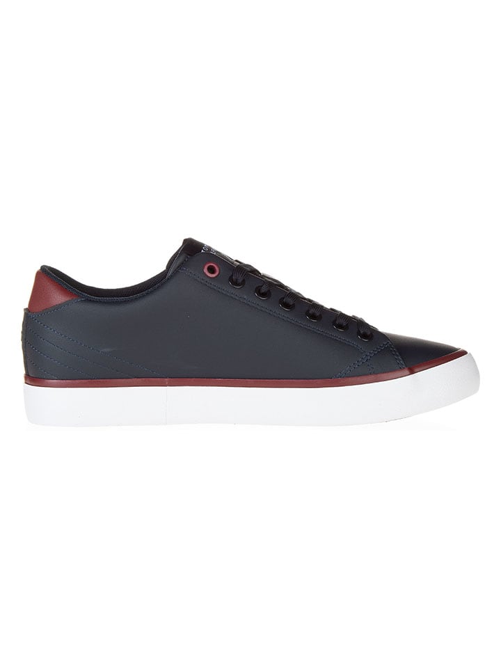 Tommy Hilfiger Shoes Leder-Sneakers in Dunkelblau günstig kaufen