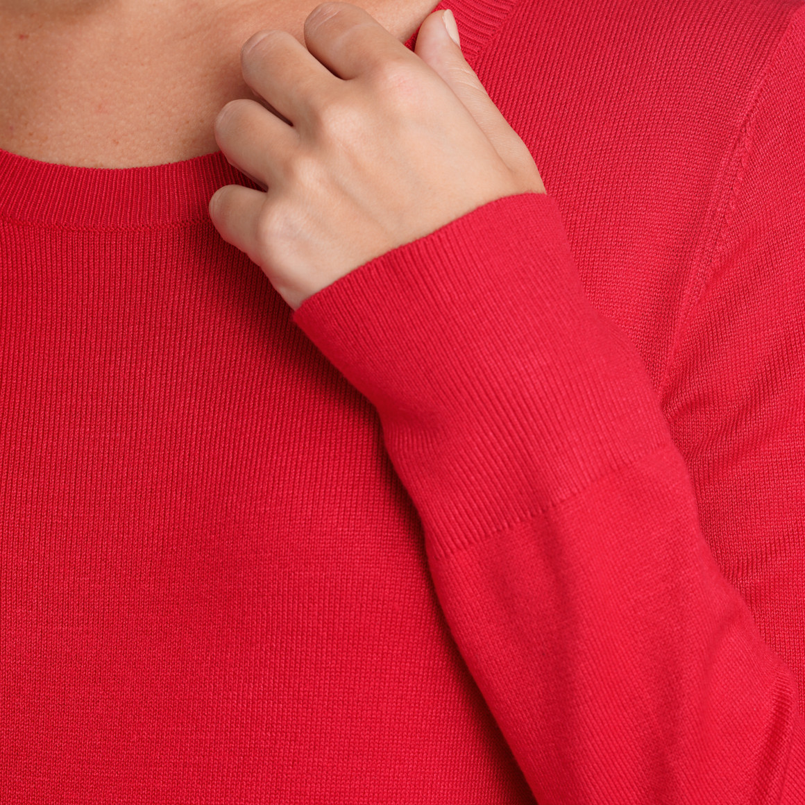 Damen Feinstrickpullover mit Rundhals