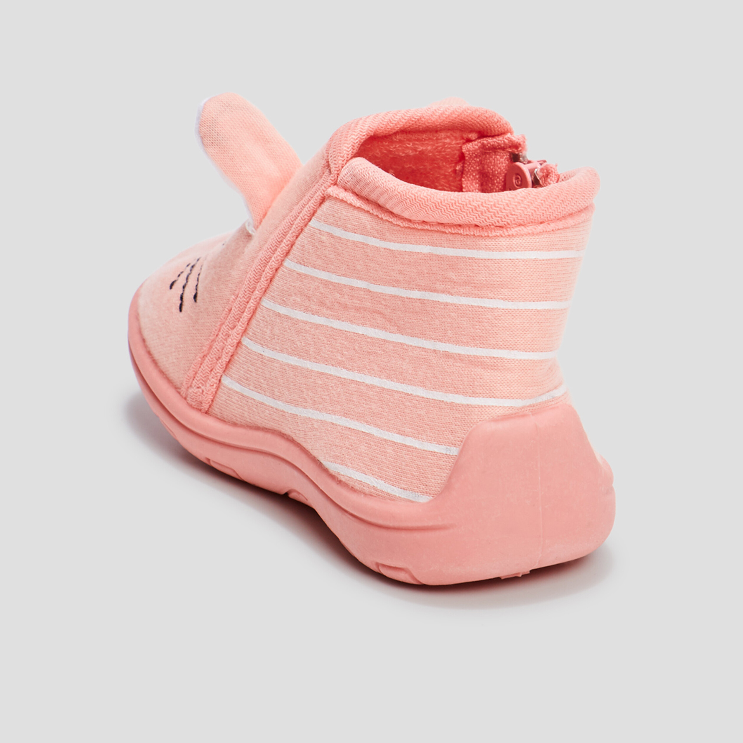 Chaussons bottillons rose bébé fille | La Halle