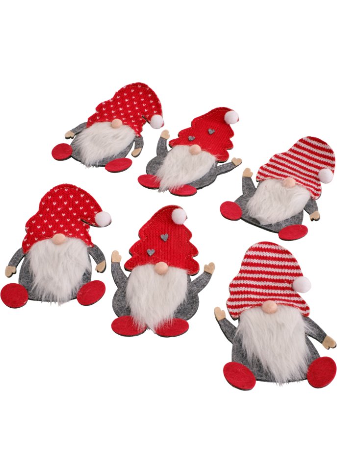 Besteckhalter in Wichtel-Form (6er Pack)