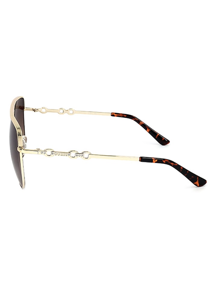 Guess Damen-Sonnenbrille in Braun/ Gold günstig kaufen 61