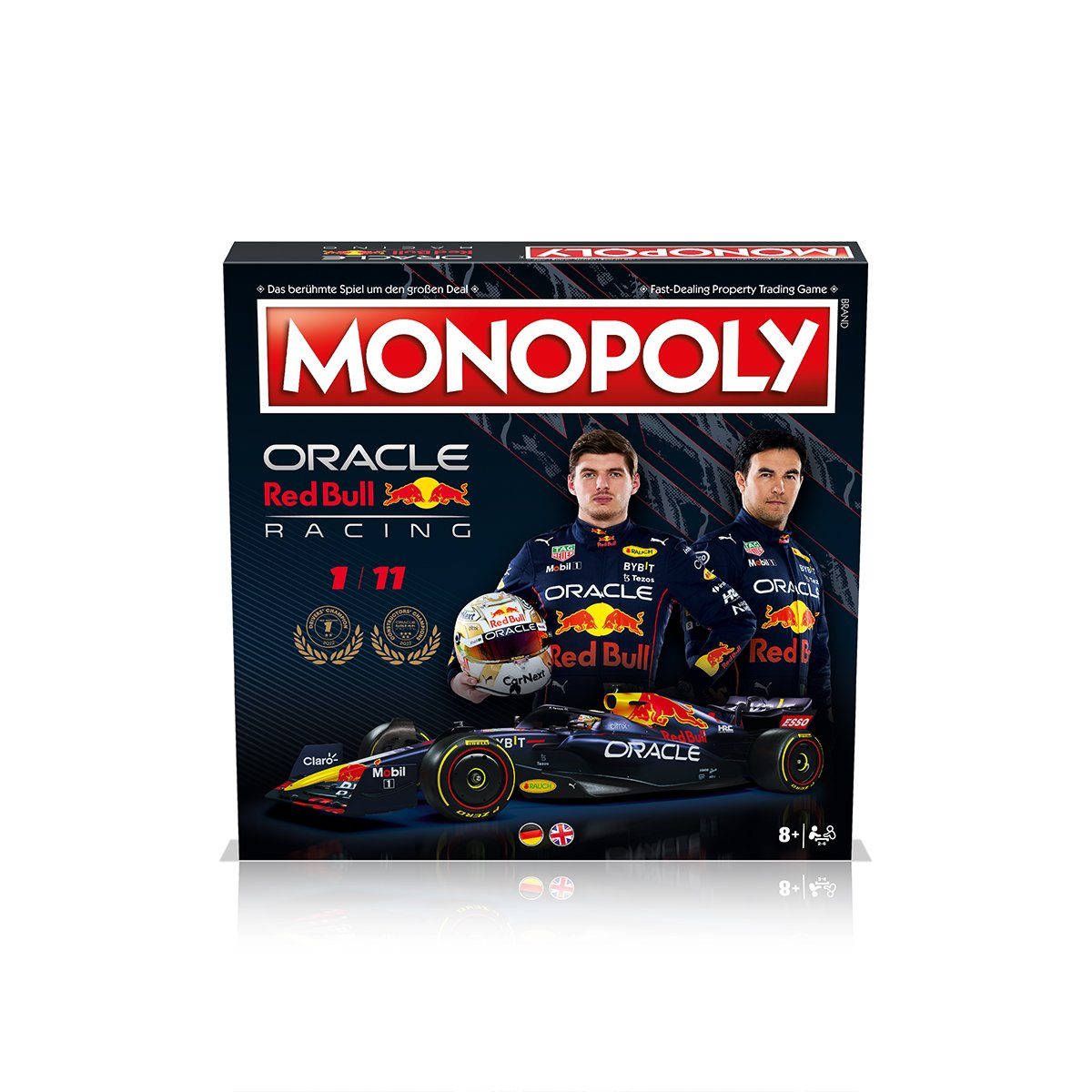 Winning Moves Spiel, Brettspiel Monopoly - Red Bull Racing (deutsch/englisch), komplett zweisprachig