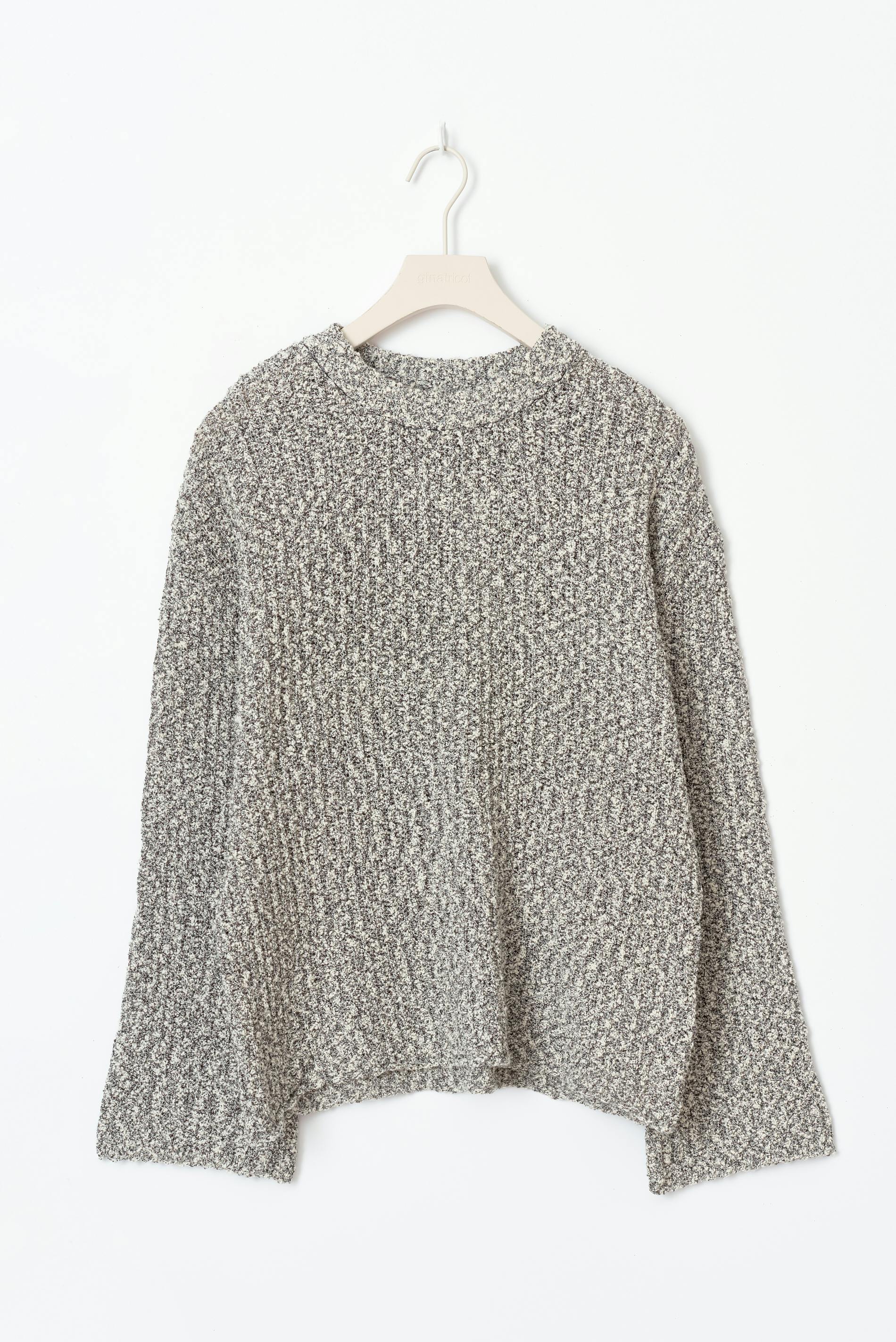 Slub knitted sweater